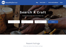 Tablet Screenshot of needmyservice.com